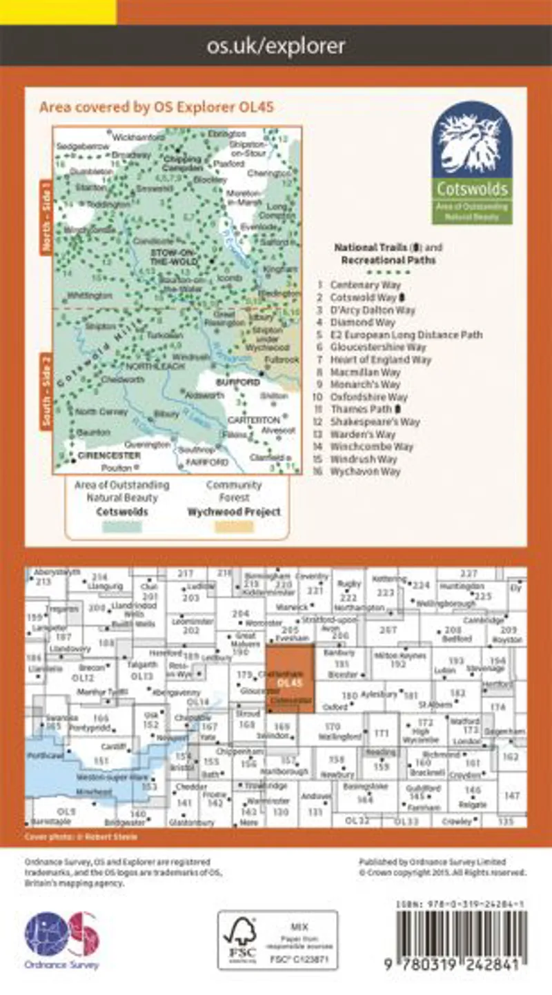 OS Explorer Map OL45 - The Cotswolds-1